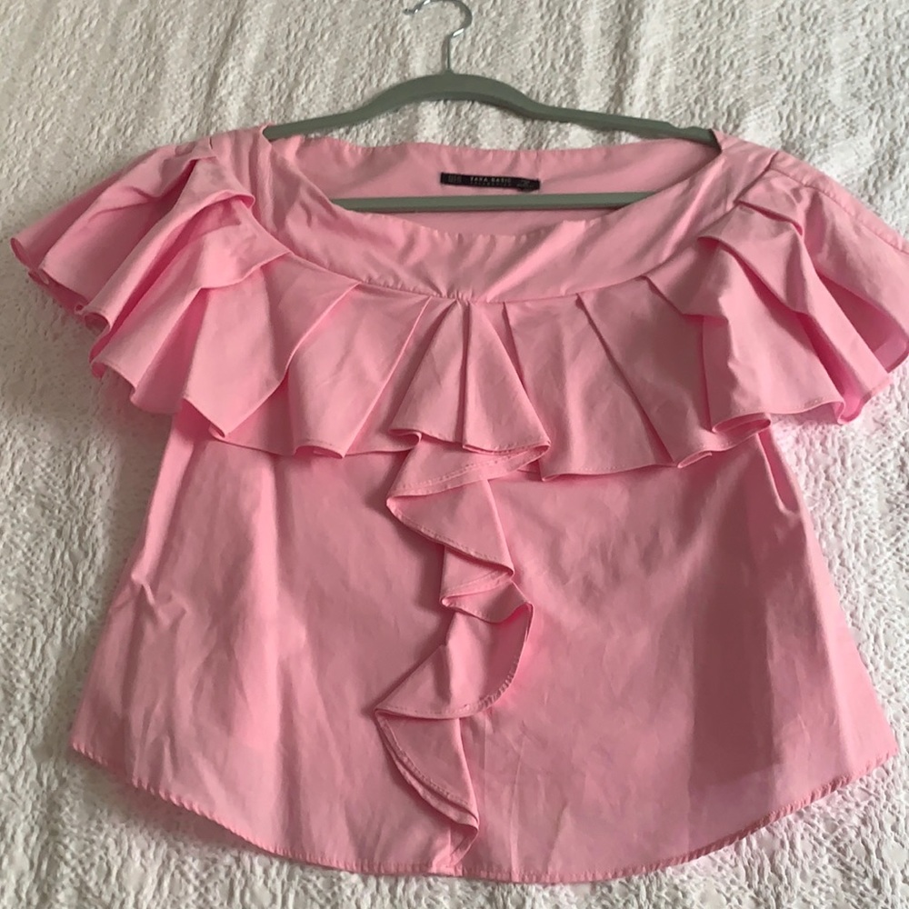 Ruffle blouse Zara XS